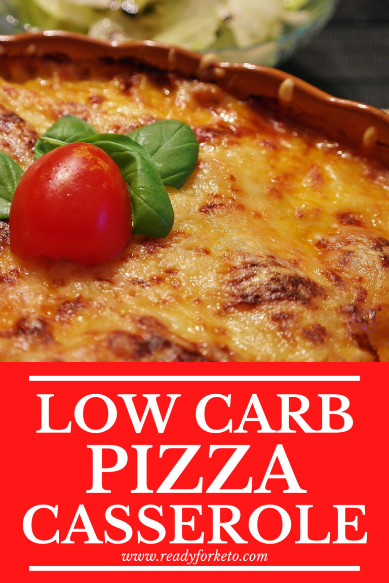 Low Carb Pizza Casserole Ready for Keto